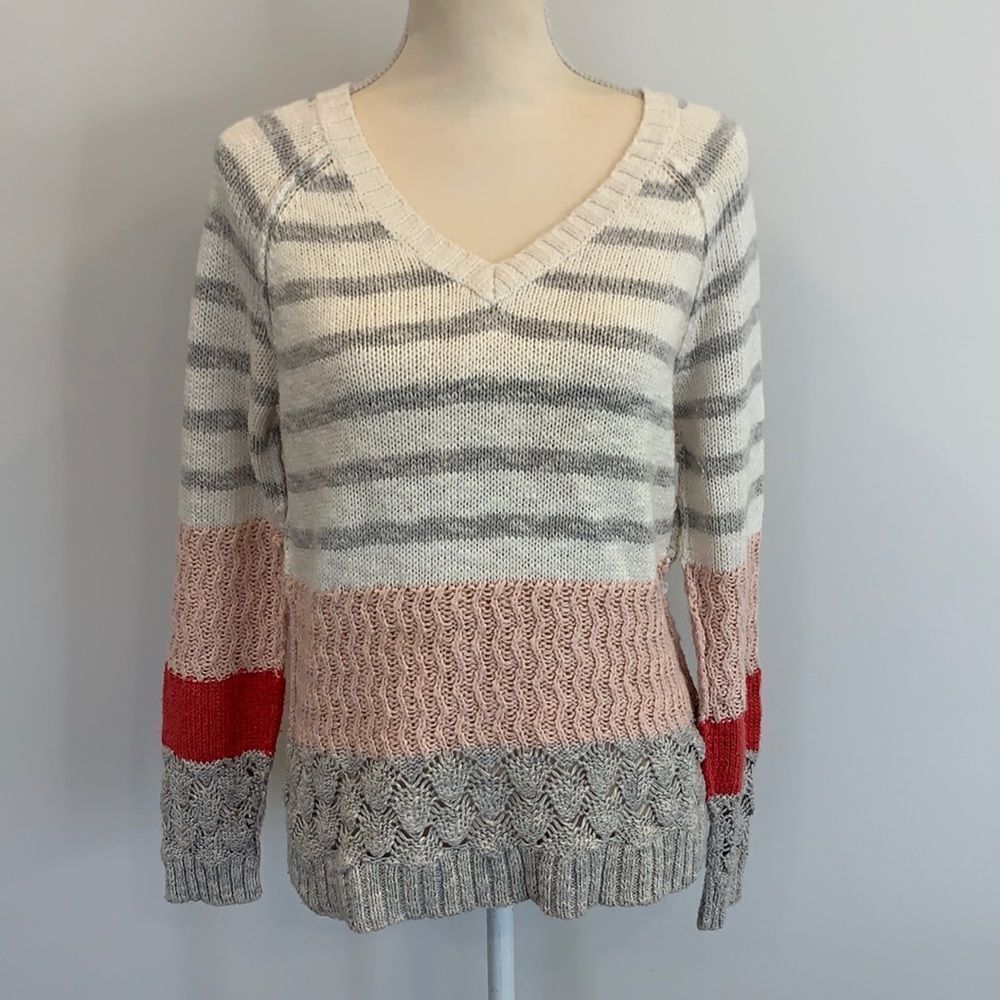 Sanctuary Color Block Striped Sweater